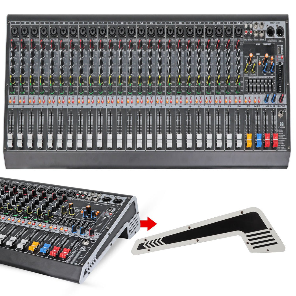 5 Core Audio Mixer 12/16/24/8 Professional Soundboard PA DJ Mixing Console