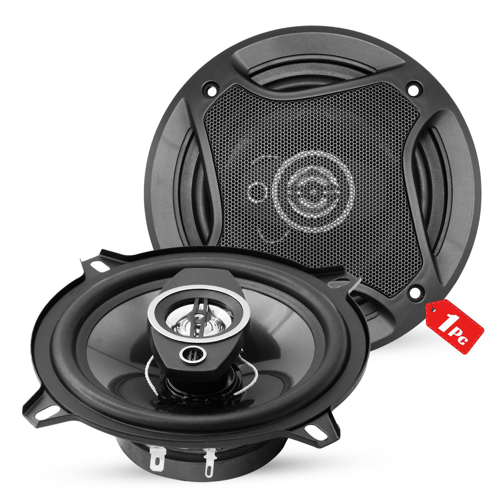 5 Core Car Audio 5.25" Coaxial Speakers Pair 2 Way 350W 4Ohm w Tweeters