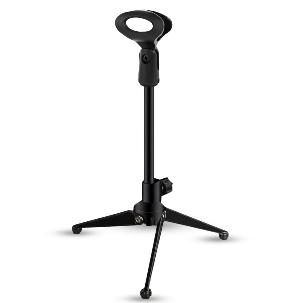 5 Core Desk Mic Stand Adjustable Desktop Microphone Stands Metal Tripod
