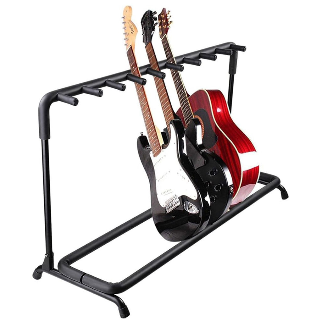 5 Core Guitar Rack 3 Slot Multi Guitar Stand Triple Display Floor Stand Safe Storage Foldable Portable for Electric Acoustic Flying V Guitars