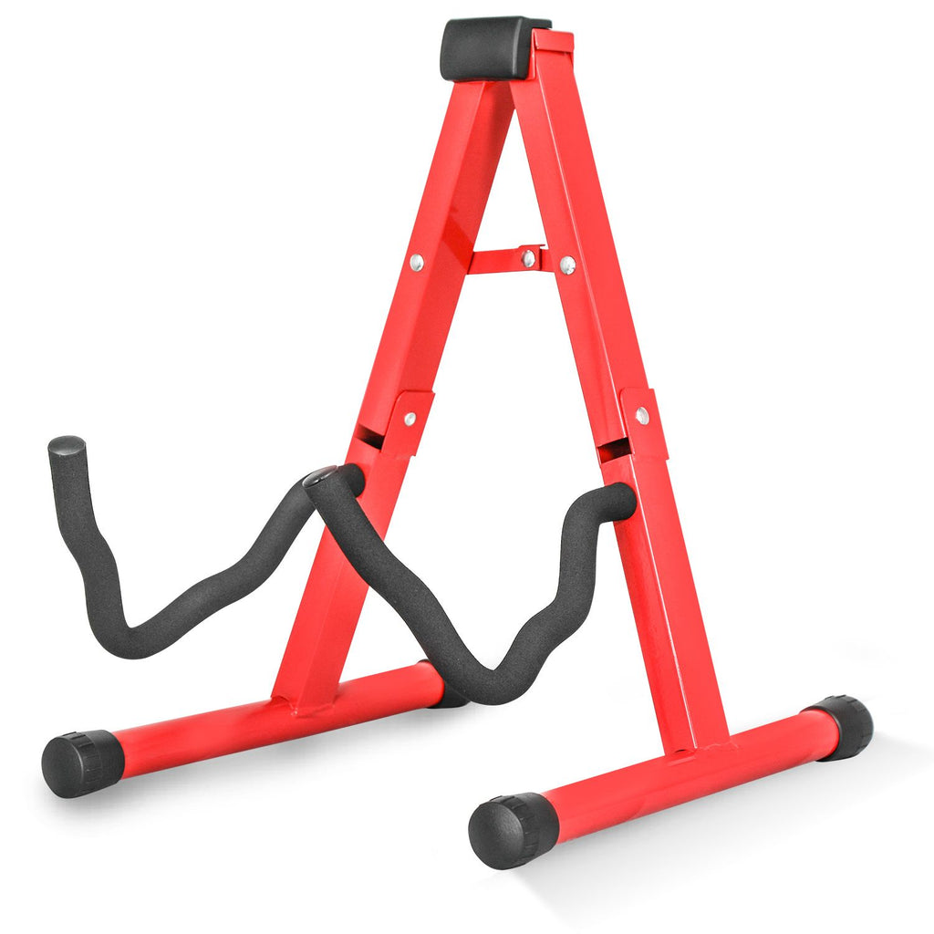5 Core Guitar Stand A Frame w Soft Foam Arm Non Slip Rubber for Acoustic Electric Bass