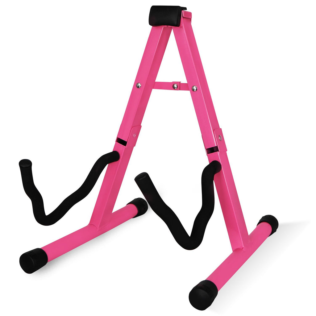 5 Core Guitar Stand A Frame w Soft Foam Arm Non Slip Rubber for Acoustic Electric Bass