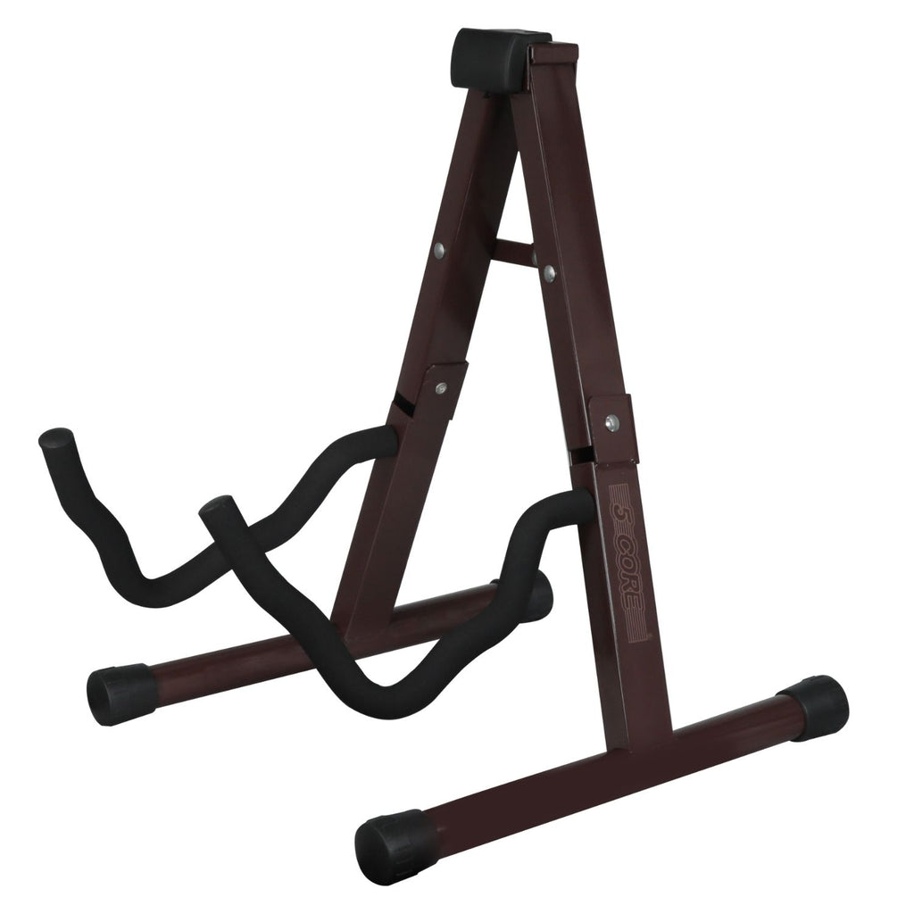 5 Core Guitar Stand A Frame w Soft Foam Arm Non Slip Rubber for Acoustic Electric Bass