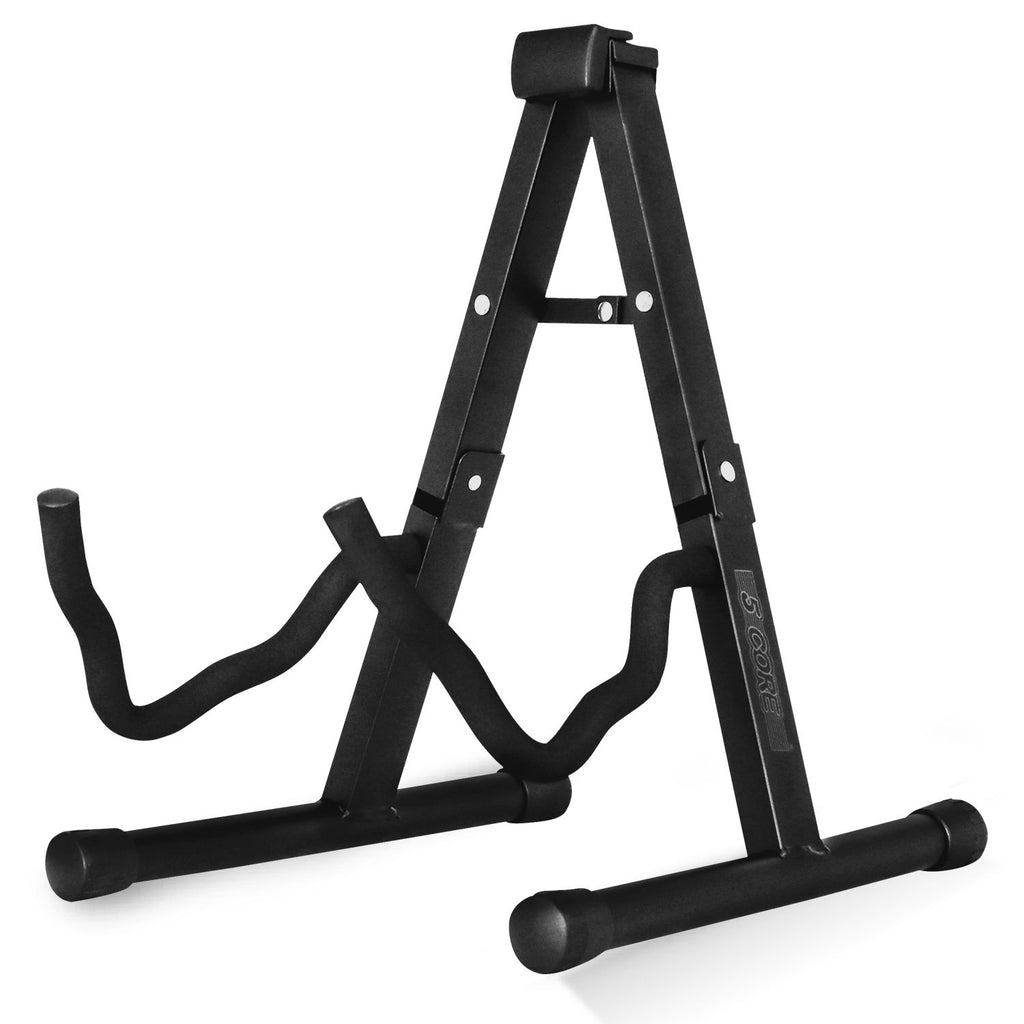 5 Core Guitar Stand A Frame w Soft Foam Arm Non Slip Rubber for Acoustic Electric Bass