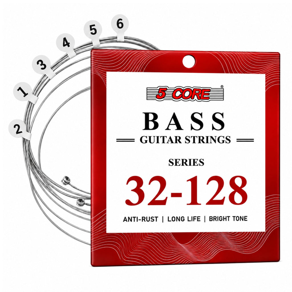 5 Core Guitar Strings 4/5/6 String Set for Acoustic Electric Bass Ukulele