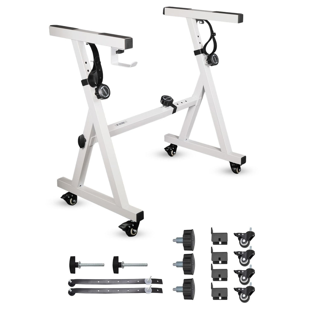5 Core Keyboard Stand Piano Riser Z Style Adjustable Height 36.5" & Width 32.5' Sturdy Portable
