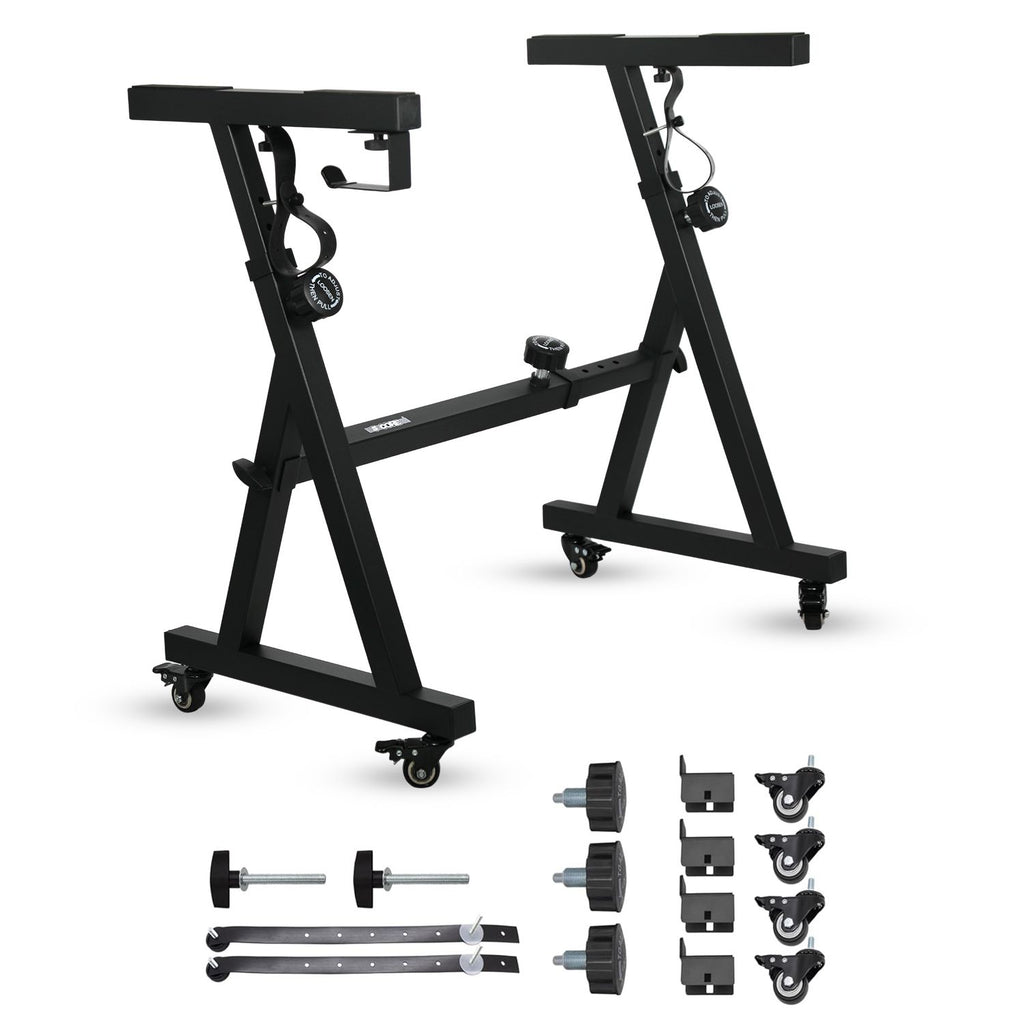 5 Core Keyboard Stand Piano Riser Z Style Adjustable Height 36.5" & Width 32.5' Sturdy Portable