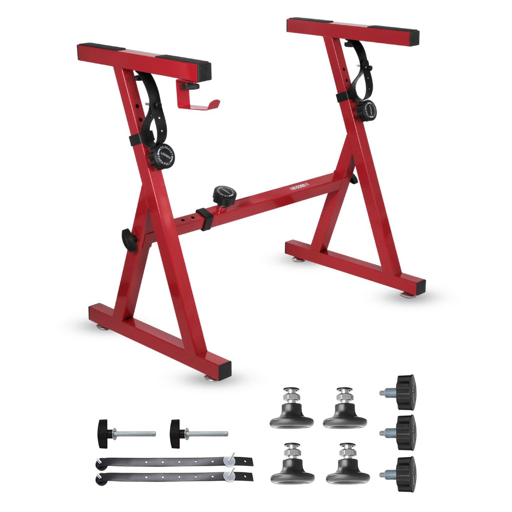 5 Core Keyboard Stand Piano Riser Z Style Adjustable Height 36.5" & Width 32.5' Sturdy Portable