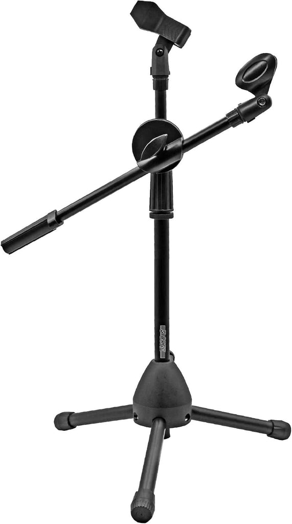 5 Core Mic Stand Floor Adjustable Short Tripod Microphone Stands w Telescoping Boom Arm