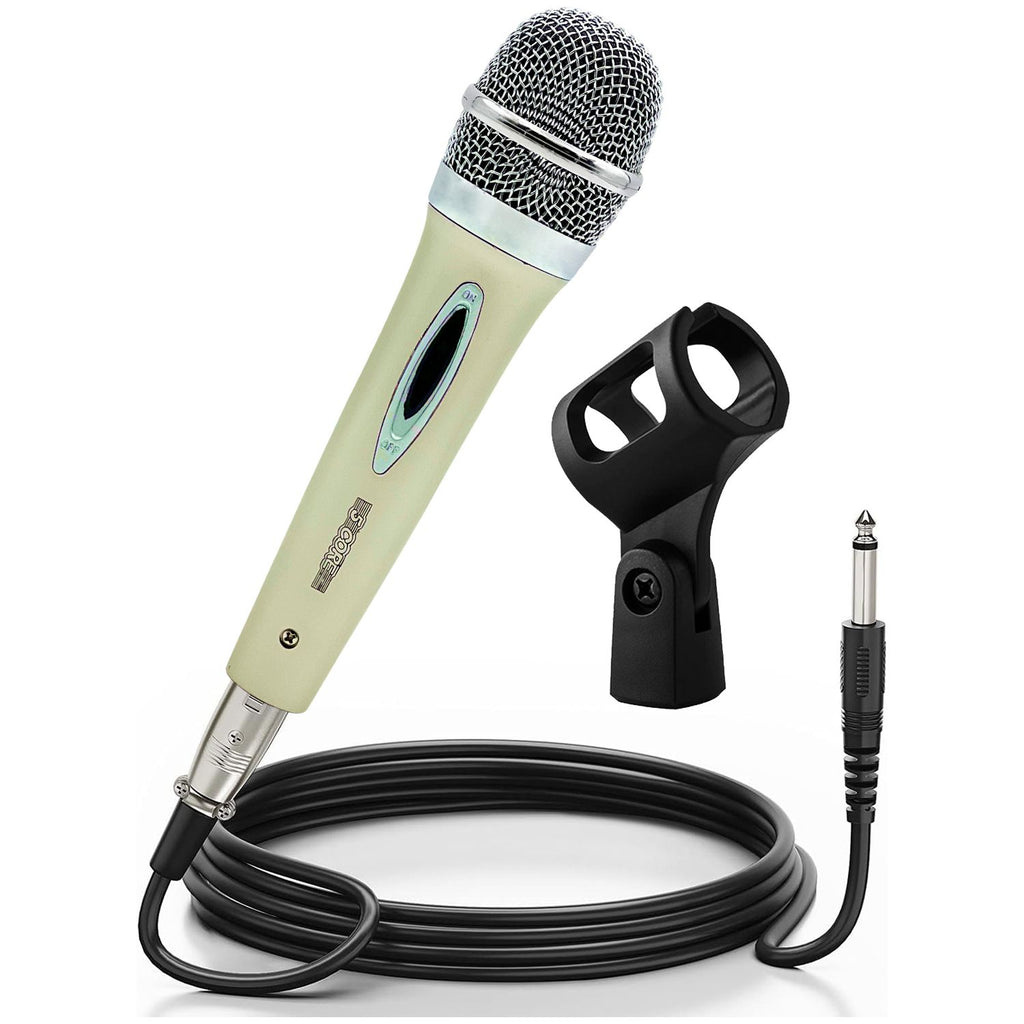 5 CORE Microphone Dynamic Vocal Handheld Mic Cardioid Unidirectional Microfono w On Off Switch + XLR Audio Cable for Singing Karaoke Public Speaking & Parties