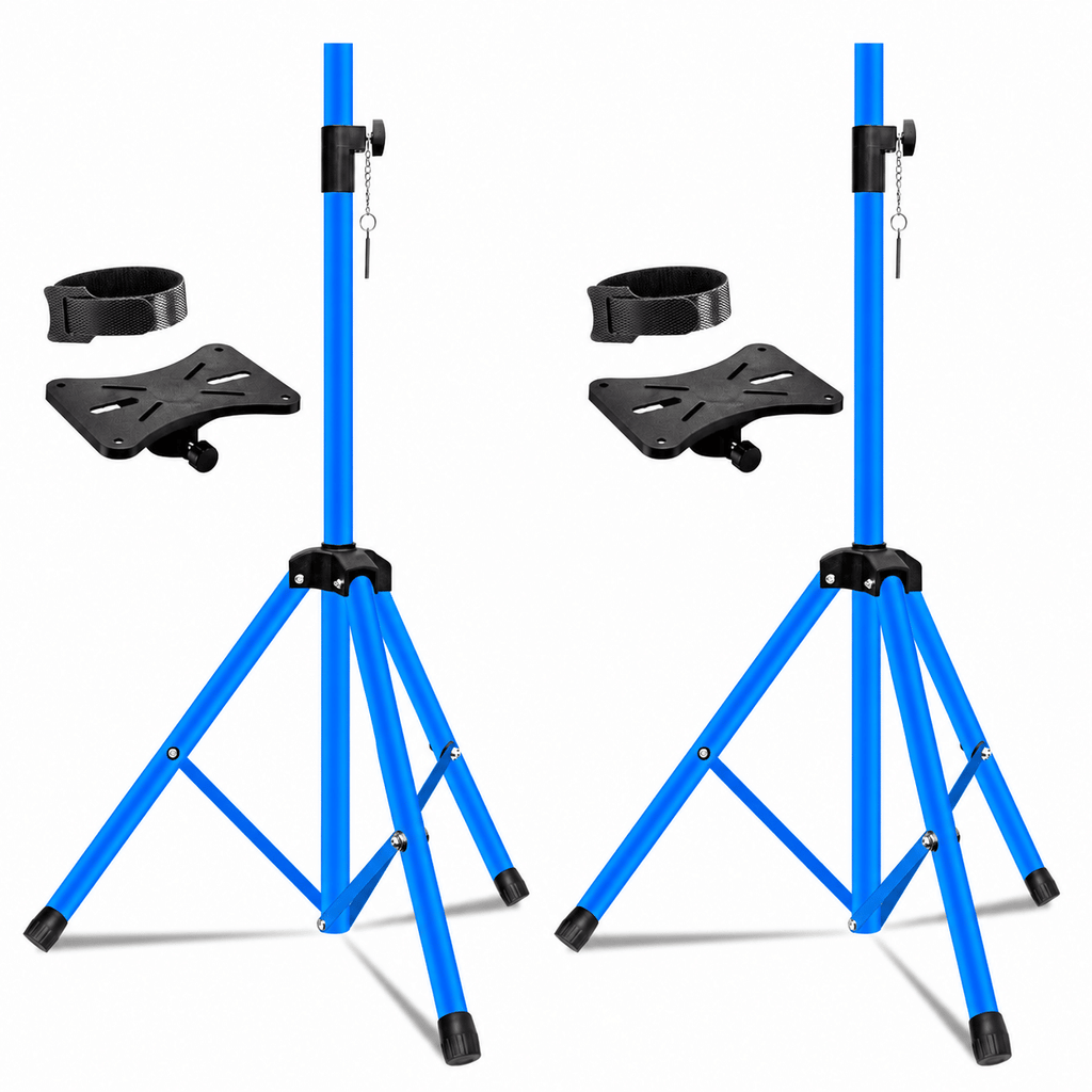 5 Core Speaker Stand 2Pcs Tripod Floor Tall Adjustable Up to 72 Inch DJ Studio Monitor Stands Pole Mount