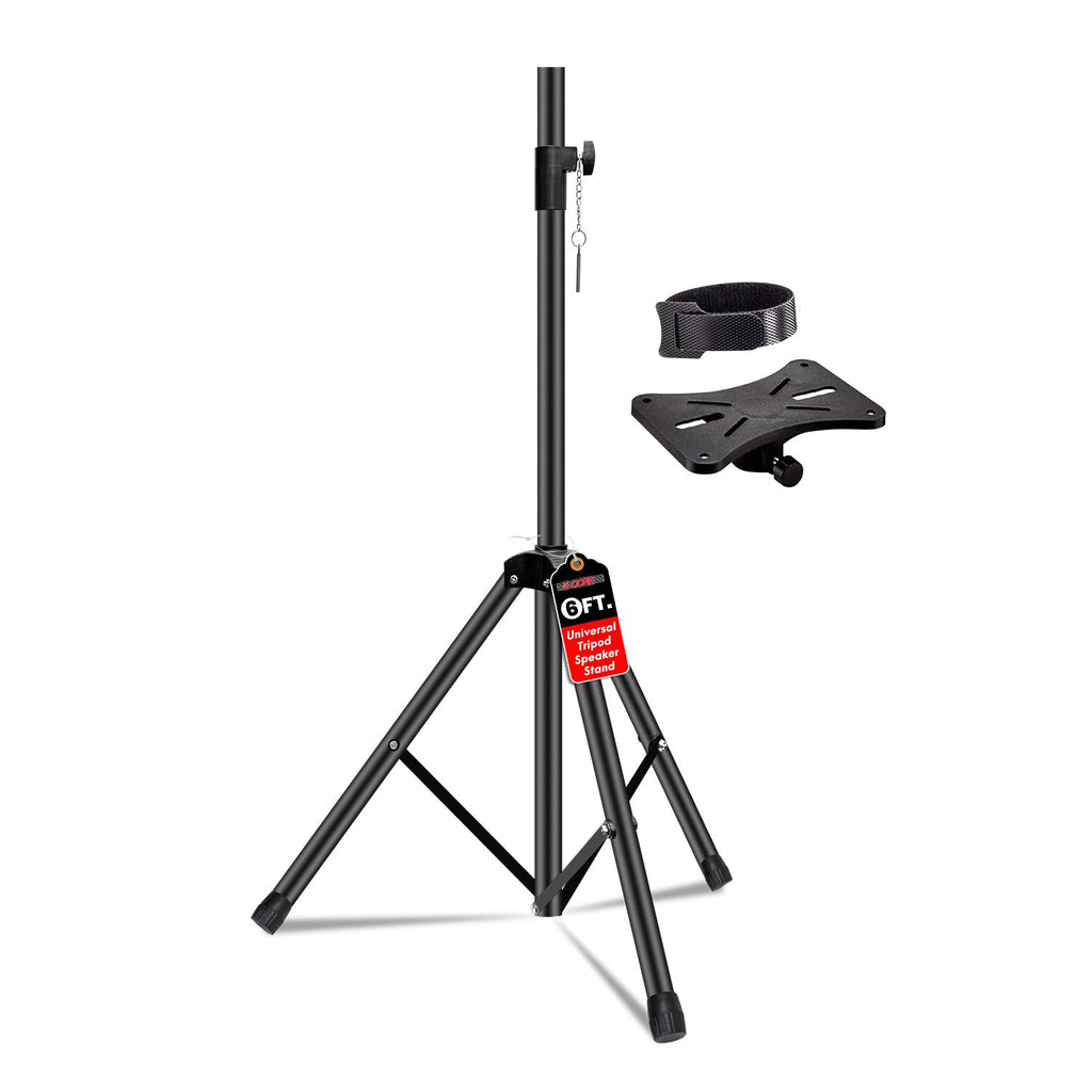 5 Core Speaker Stand Height Adjustable PA DJ Tripod Studio Monitor Stands w 35mm Compatible Insert