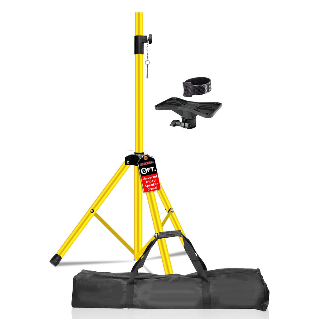 5 Core Speaker Stand Tripod Floor Heavy Duty Adjustable Up to 72 Inch DJ Studio Monitor Stands Pole Mount