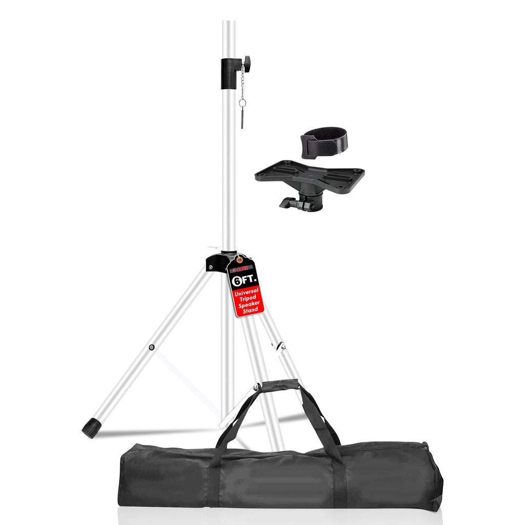 5 Core Speaker Stand Tripod Floor Heavy Duty Adjustable Up to 72 Inch DJ Studio Monitor Stands Pole Mount