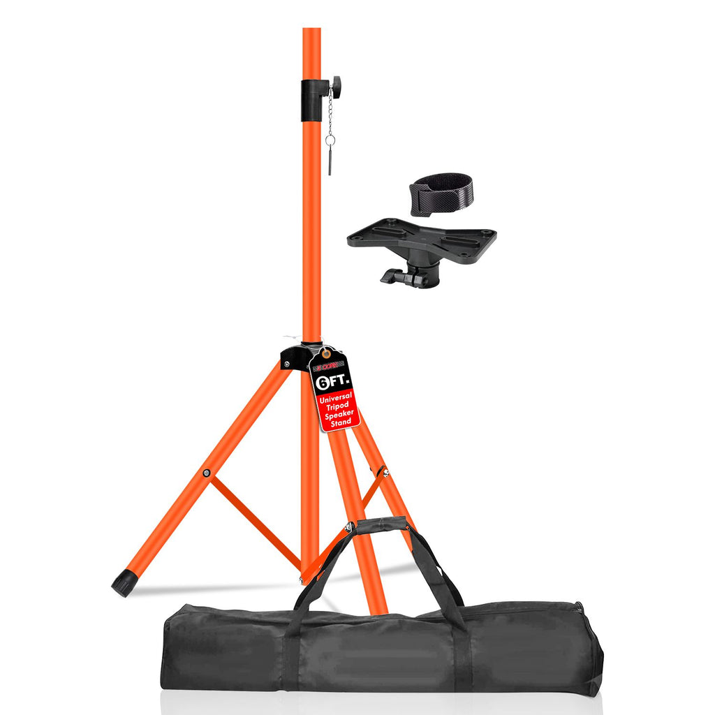 5 Core Speaker Stand Tripod Floor Heavy Duty Adjustable Up to 72 Inch DJ Studio Monitor Stands Pole Mount