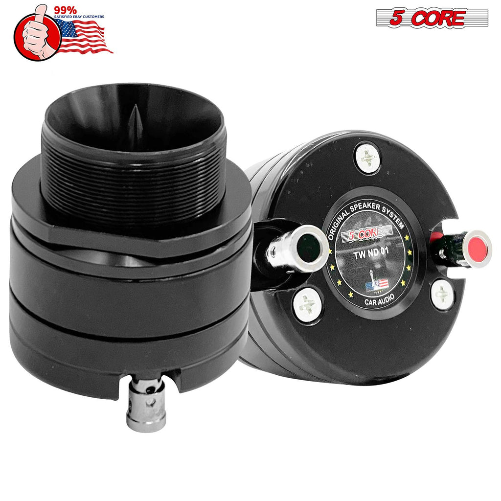 5 Core Super Tweeter 1/1.5 Inch Titanium Bullet Horn for Car Audio 4-8 Ohm