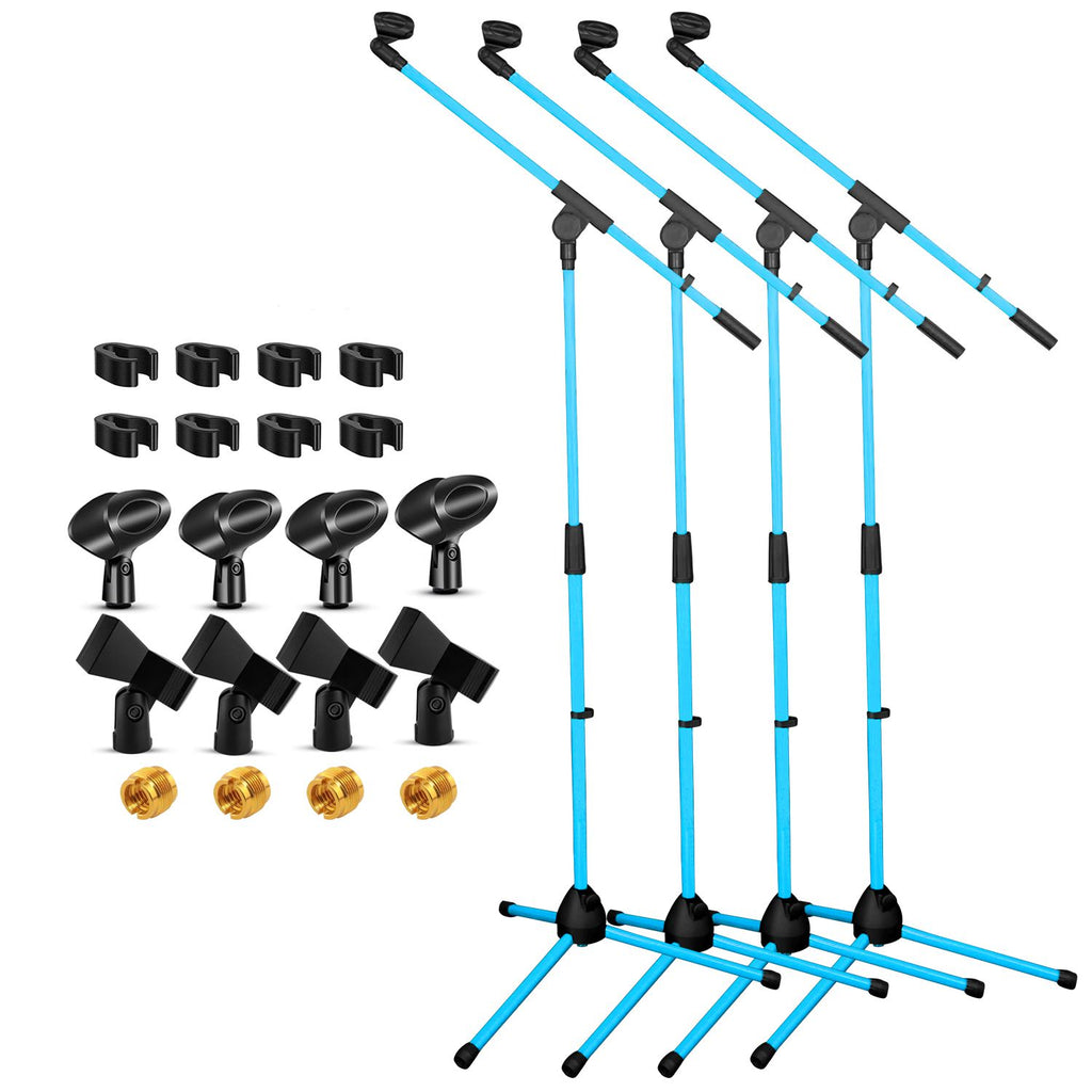 5 Core Tripod Mic Stand Floor 4Pcs Adjustable 18 to 72 Inches Sturdy Boom Arm Holder Microphone Stands Pedestal Para Microfono for Singing