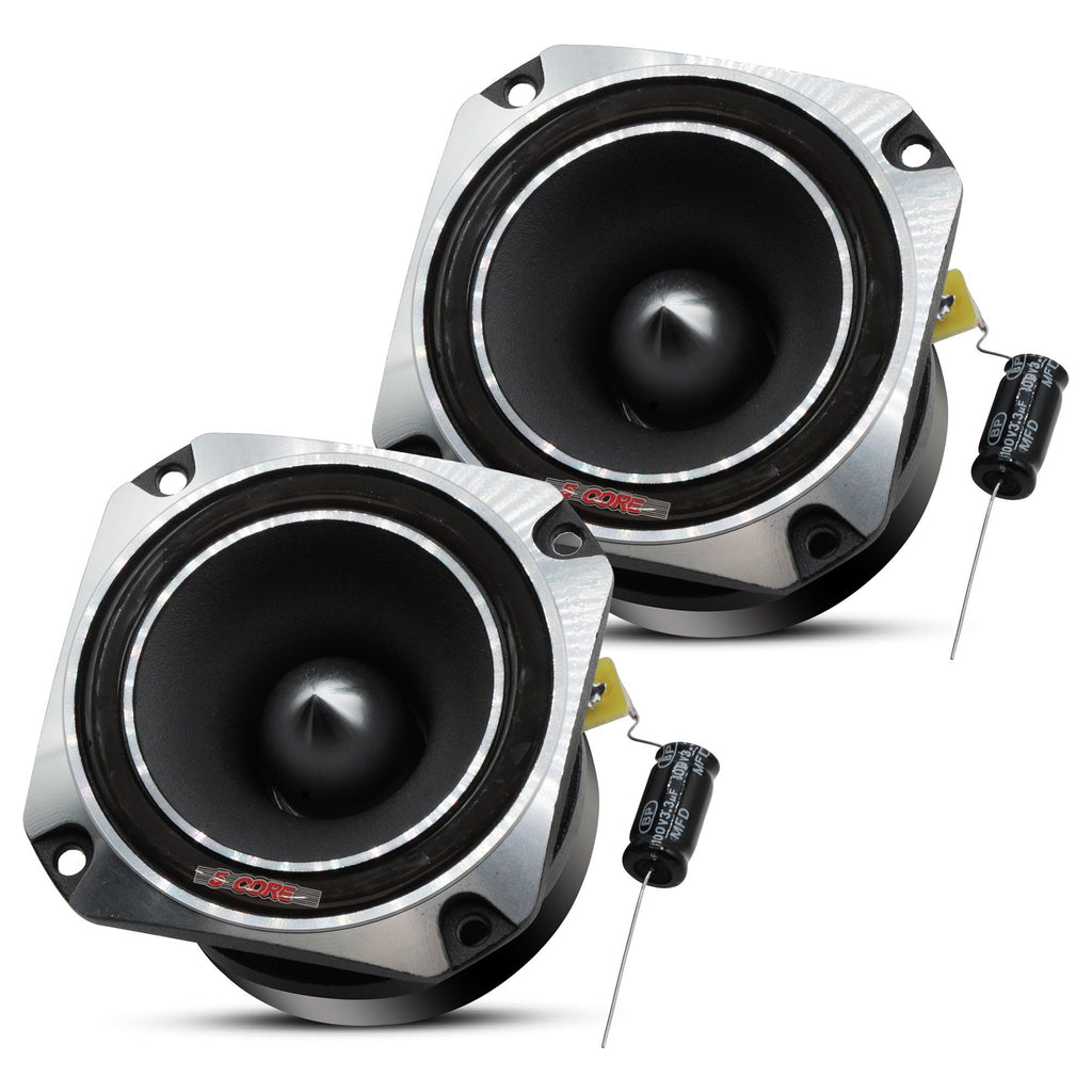 5 Core Tweeters Speakers Car Audio Pair 4 Ohm 3.5 Inch Aluminum Super Bullet Tuiters Para Sonido Para Carro