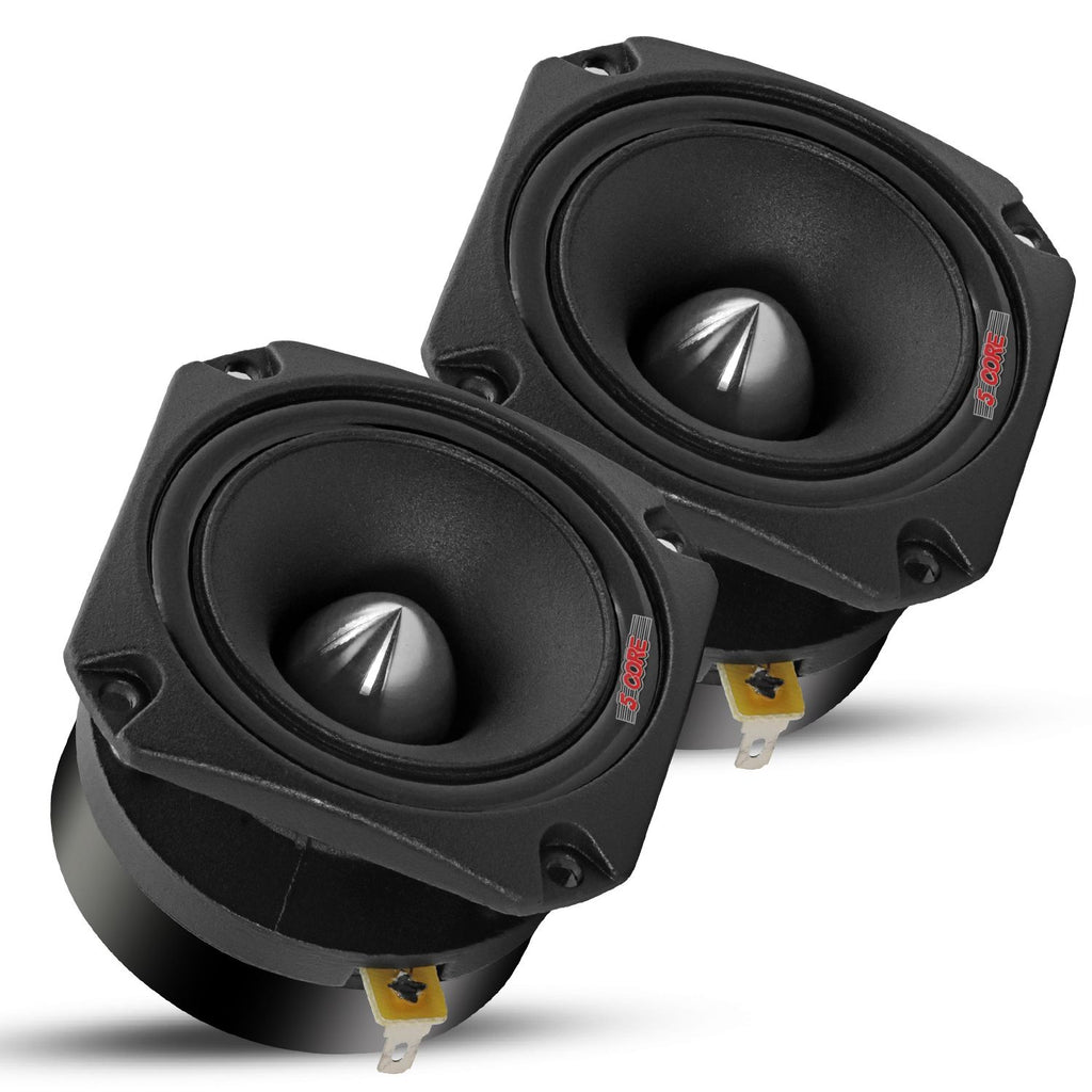5 Core Tweeters Speakers Car Audio Pair 4 Ohm 3.5 Inch Aluminum Super Bullet Tuiters Para Sonido Para Carro