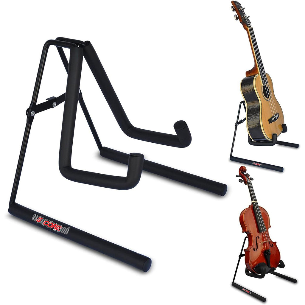 5 Core Ukulele Stand A Frame Metal Body w Soft Padded Arms Support Banjo Ukuleles Mini Guitar Violin