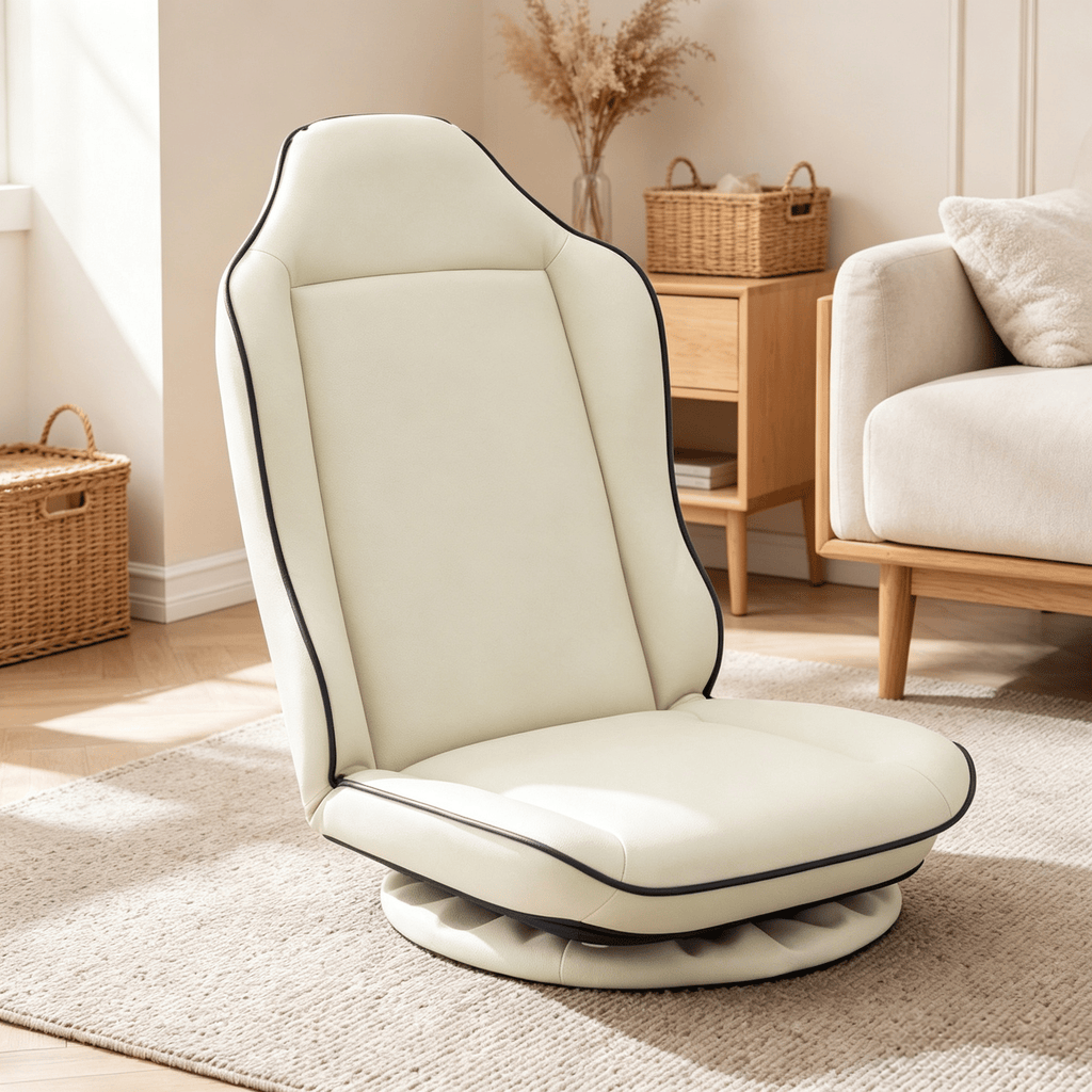 5-Level Adjustable Backrest 360° Swivel Floor Gaming Chair for Comfortable Gaming Experience