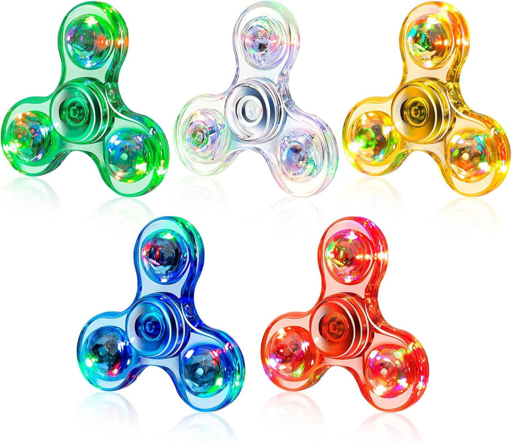 5 Pack Fidget Spinner, Light Up Fidget Spinners for Kids
