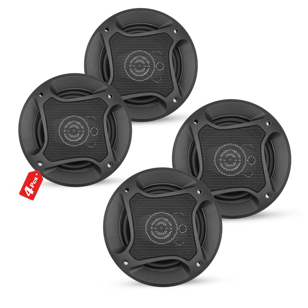5Core Coaxial Car Door Speakers 4' 2Pair 250W 4Ohm 2 Way Woofer Audio w Tweeter