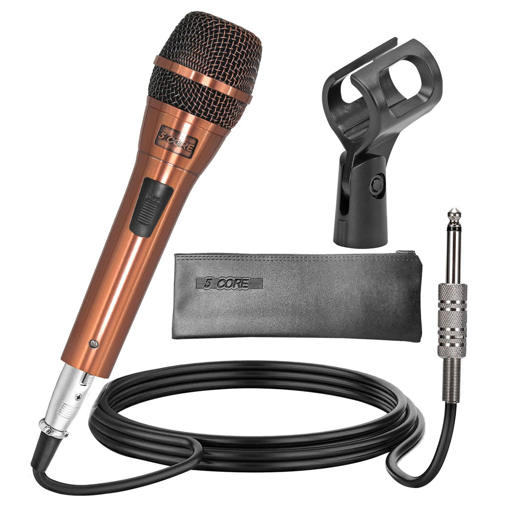 5Core Couple Karaoke Microphone Pair Handheld Dynamic XLR Mic for Him & Her Clear Sound Stylish Look