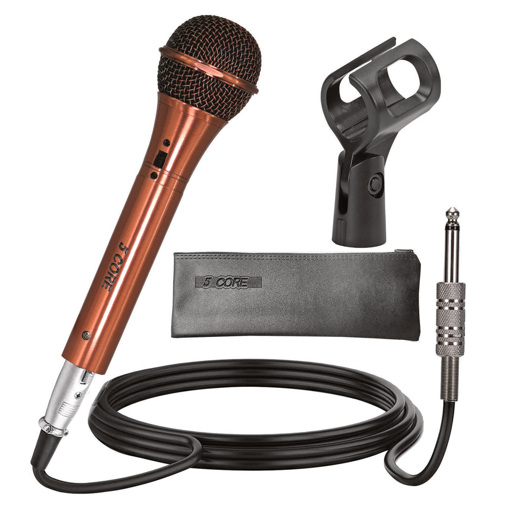 5Core Couple Karaoke Microphone Pair Handheld Dynamic XLR Mic for Him & Her Clear Sound Stylish Look