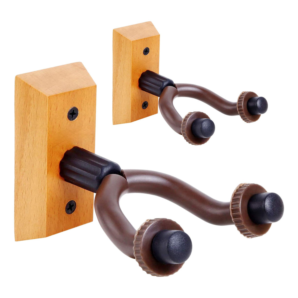 5Core Guitar Wall Mount Hanger Hook Metal Base Soft Padding Adjustable Rotatable Holder