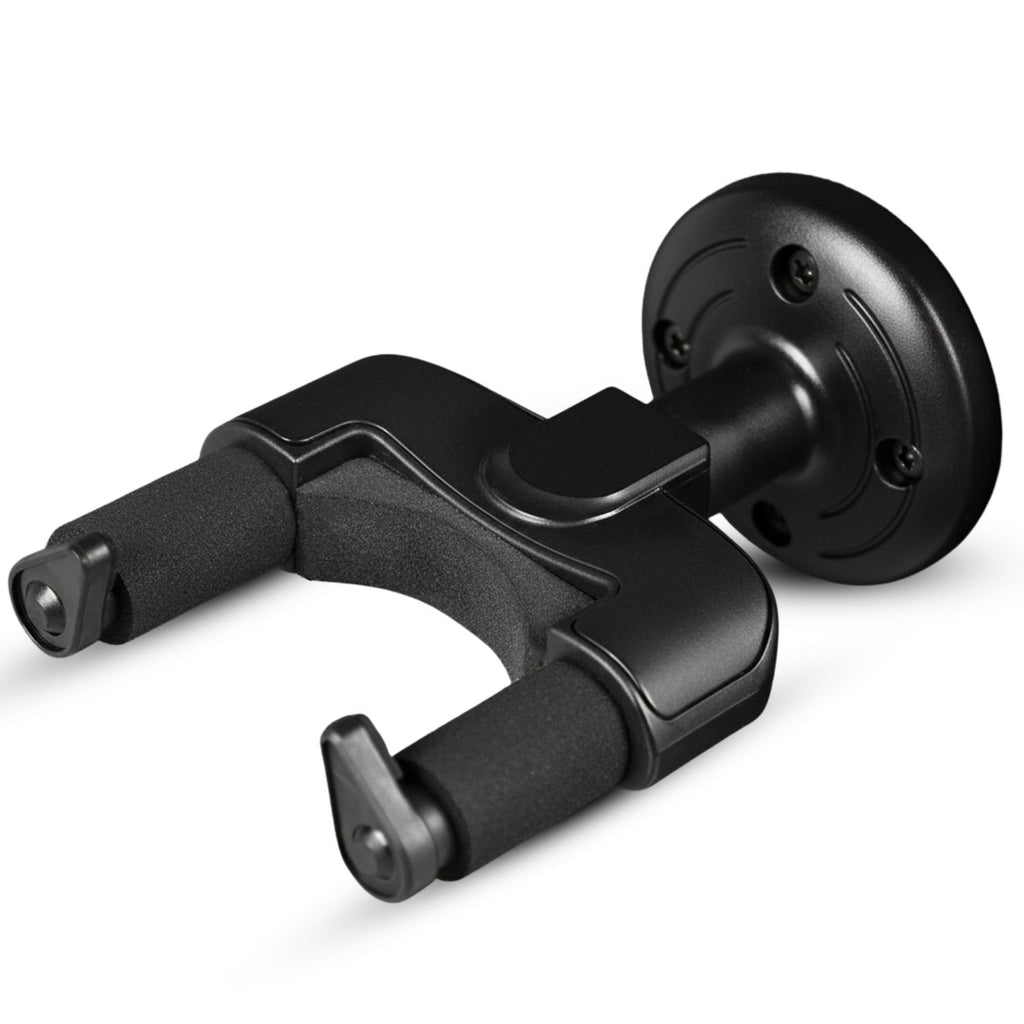 5Core Guitar Wall Mount Hanger Hook Metal Base Soft Padding Adjustable Rotatable Holder