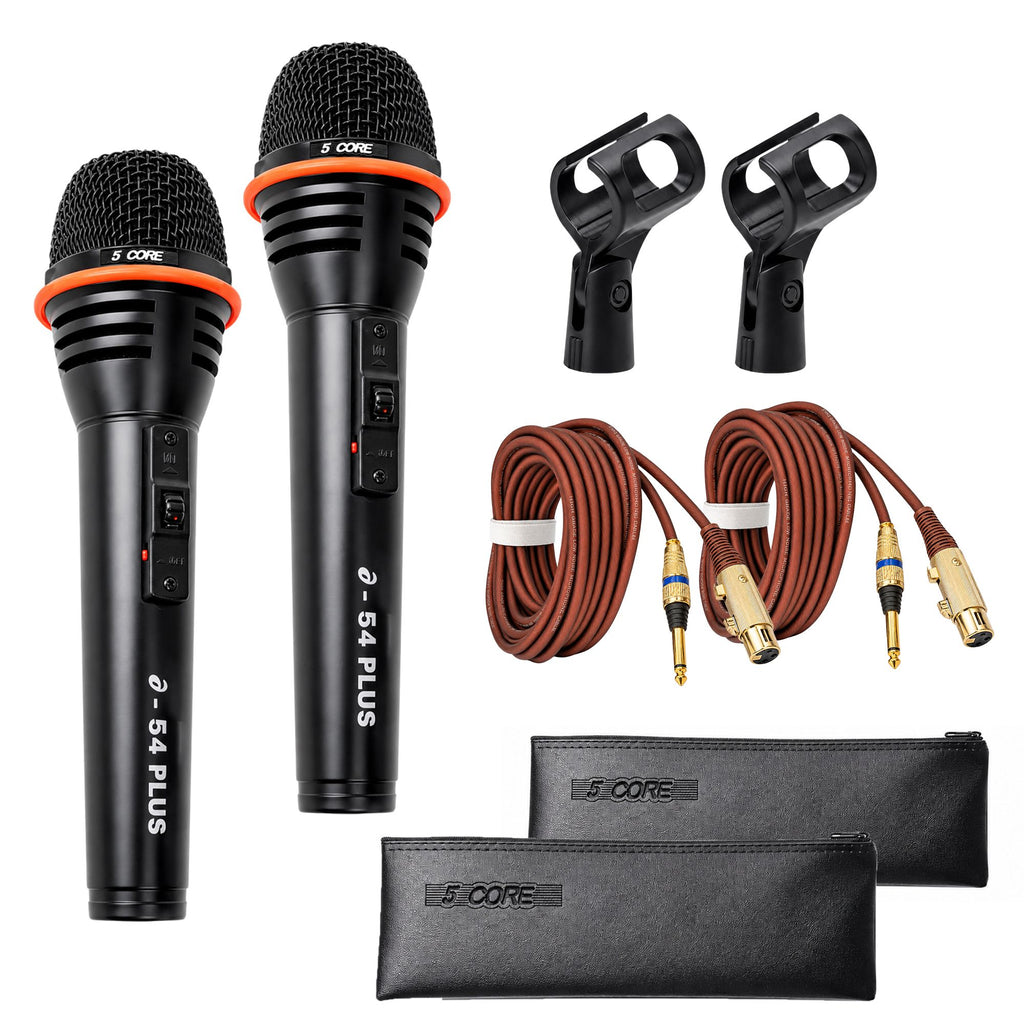 5Core Microphone Dynamic Mic Karaoke Singing Studio XLR Mics Handheld Microfono