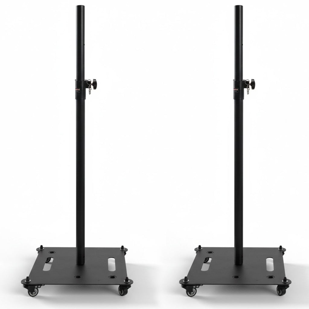 5Core Speaker Stand 2Pc Heavy Duty Adjustable Height 61" DJ PA Stands 35mm Mount 100Lb Capacity