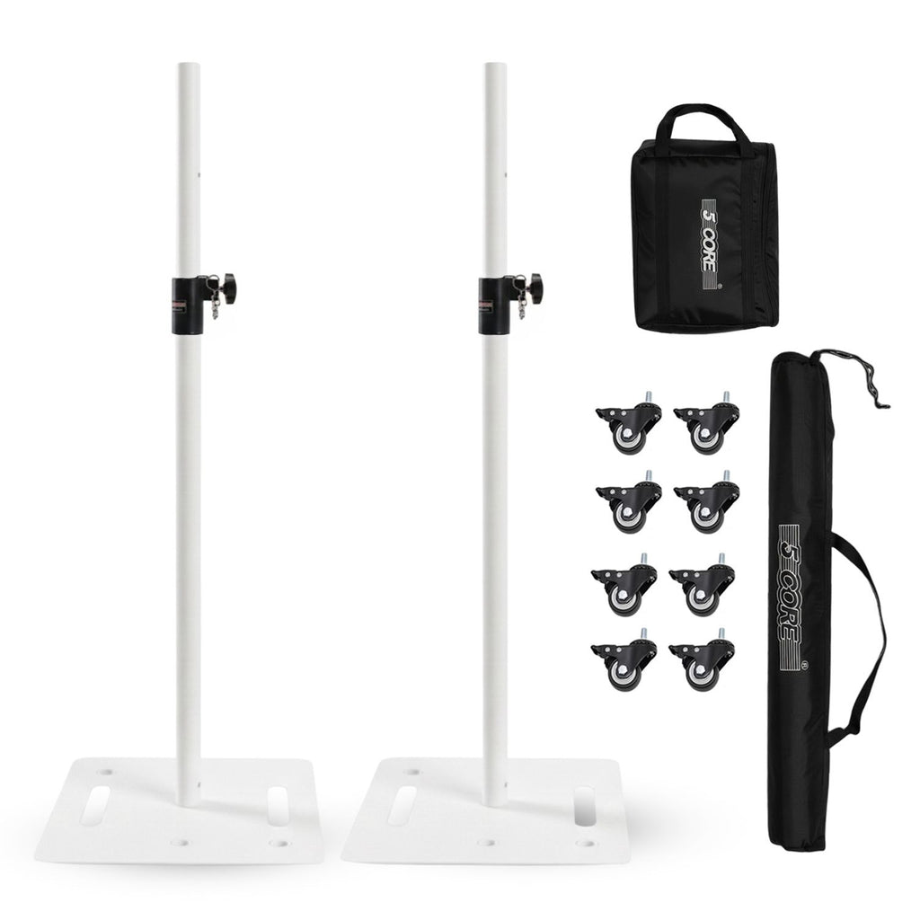 5Core Speaker Stand 2Pc Heavy Duty Adjustable Height 61" DJ PA Stands 35mm Mount 100Lb Capacity