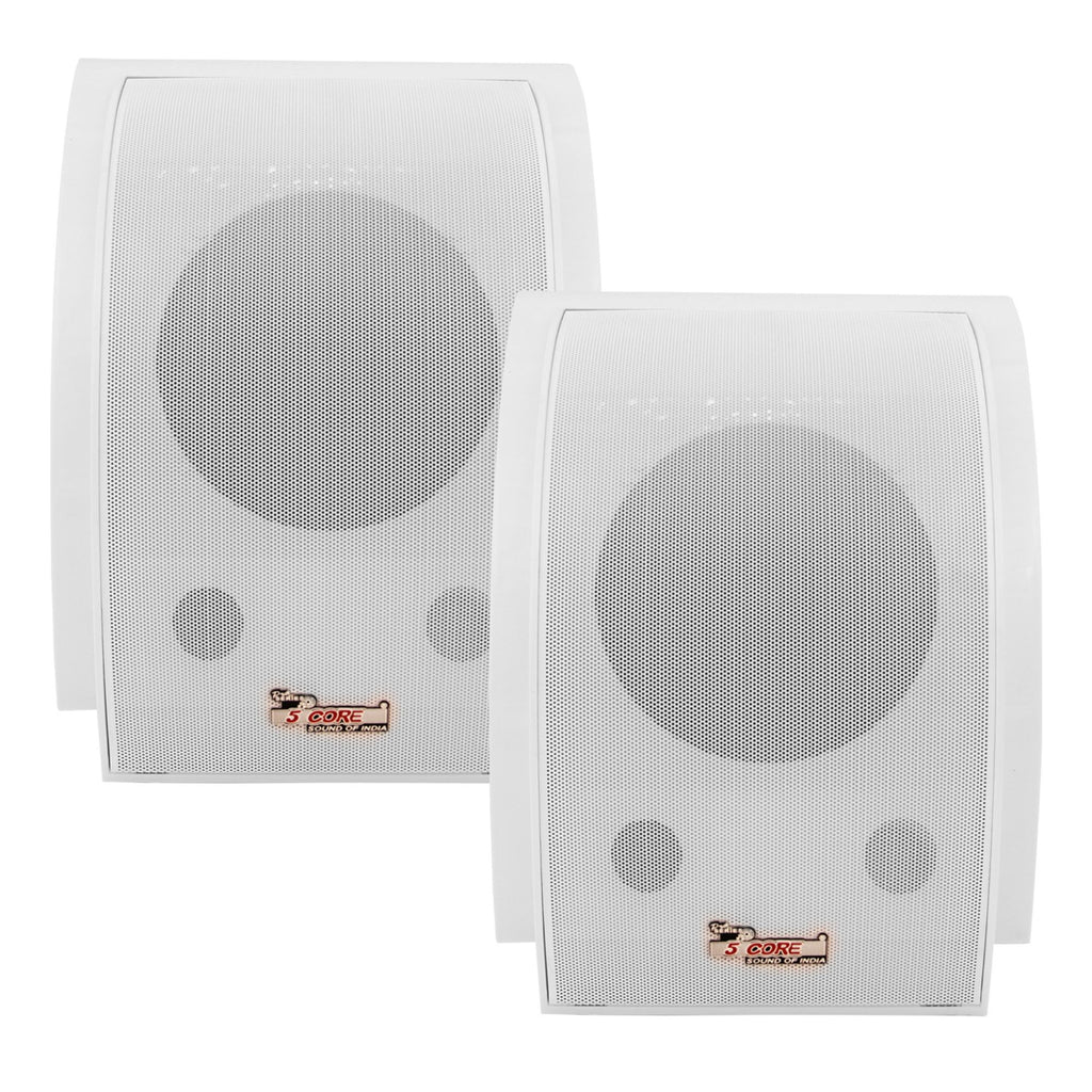 5Core Wall Mount Speakers 2Way Passive 500W/100W Outdoor Wired Audio System