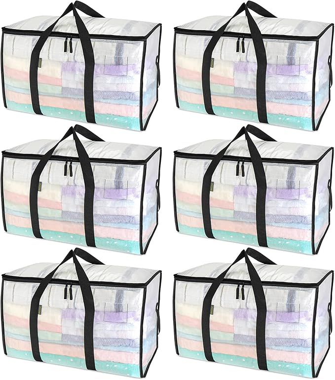 6-Pack Oversized Moving Bags with Reinforced Handles