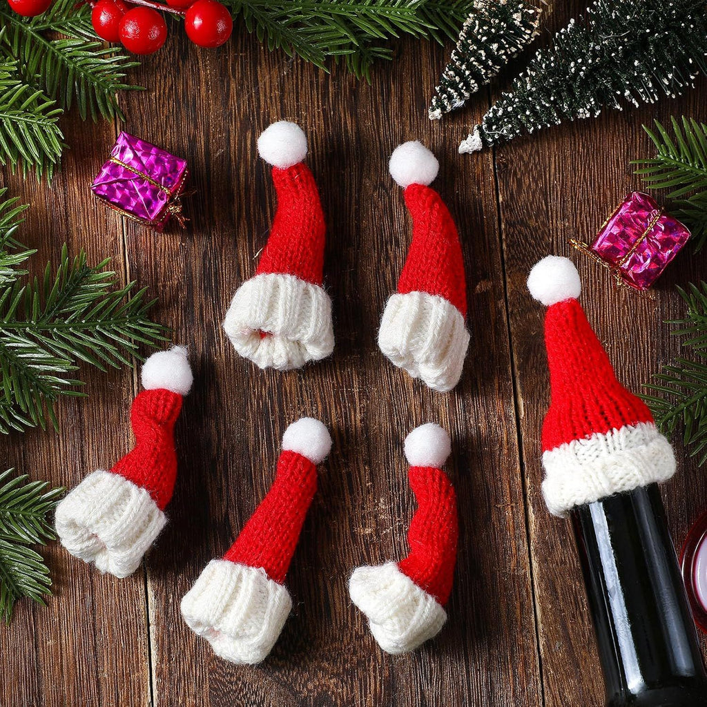 6 Pcs Mini Santa Hats Christmas Hat Tiny
