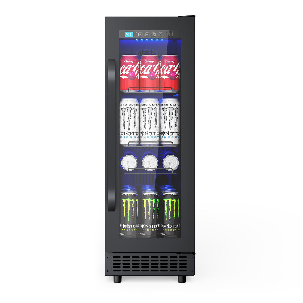 60-can beverage refrigerator, and a 2-cubic-foot mini beverage refrigerator.