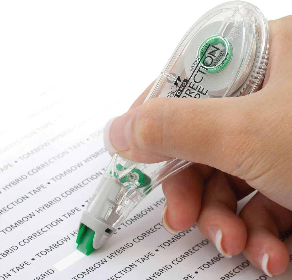 68721 MONO Hybrid Correction Tape, 10-Pack. Easy To Use Applicator for Instant Corrections