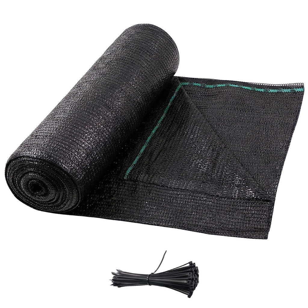 70% Black Garden Shade Cloth Roll for Plants, 6.5'X10'