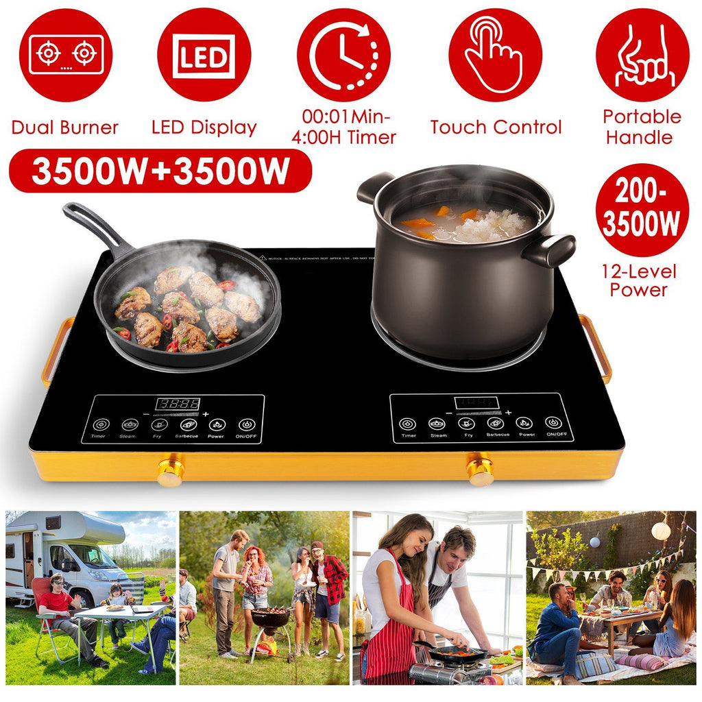 7000W Electric Double Ceramic Stove/ 3500W Electric Single Ceramic Stove Options 3 Colors Available