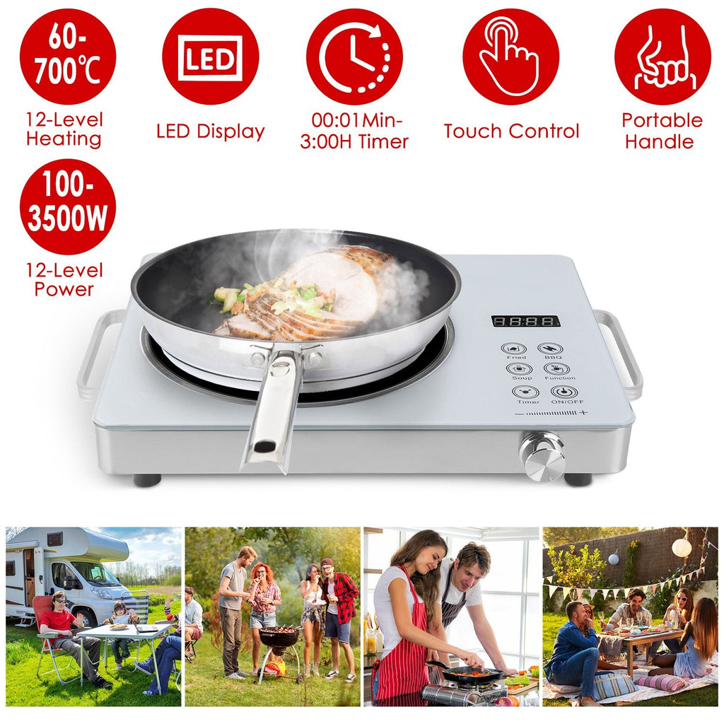 7000W Electric Double Ceramic Stove/ 3500W Electric Single Ceramic Stove Options 3 Colors Available