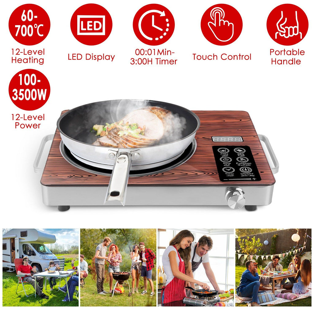 7000W Electric Double Ceramic Stove/ 3500W Electric Single Ceramic Stove Options 3 Colors Available