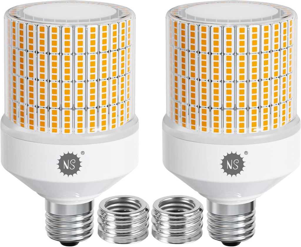 700W Equivalent Led Corn Light Bulb 2 Pack 10500 Lumens 3000K Warm White Lamp E26/E39 Medium Mogul Base 70W Large Area Lighting for Outdoor Indoor Garage Warehouse High Bay Lights