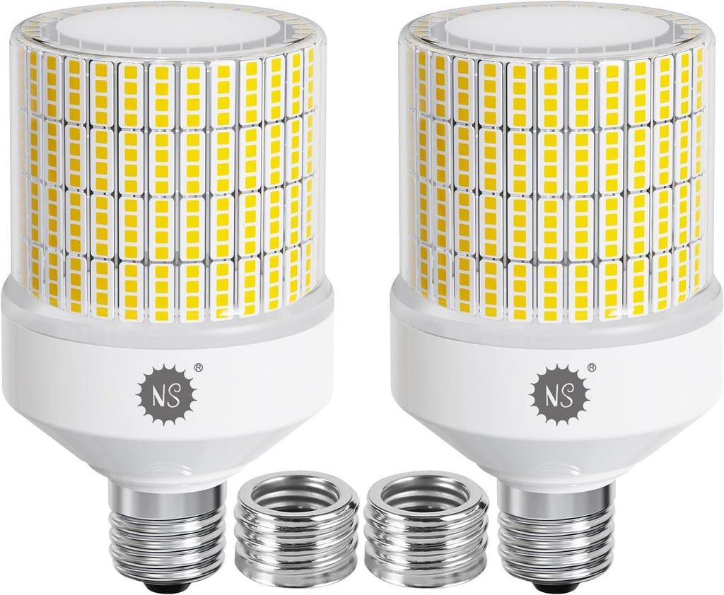 700W Equivalent Led Corn Light Bulb 2 Pack 10500 Lumens 5000K Daylight White Lamp E26/E39 Medium Mogul Base 70W Large Area Lighting for Outdoor Indoor Garage Warehouse High Bay Lights