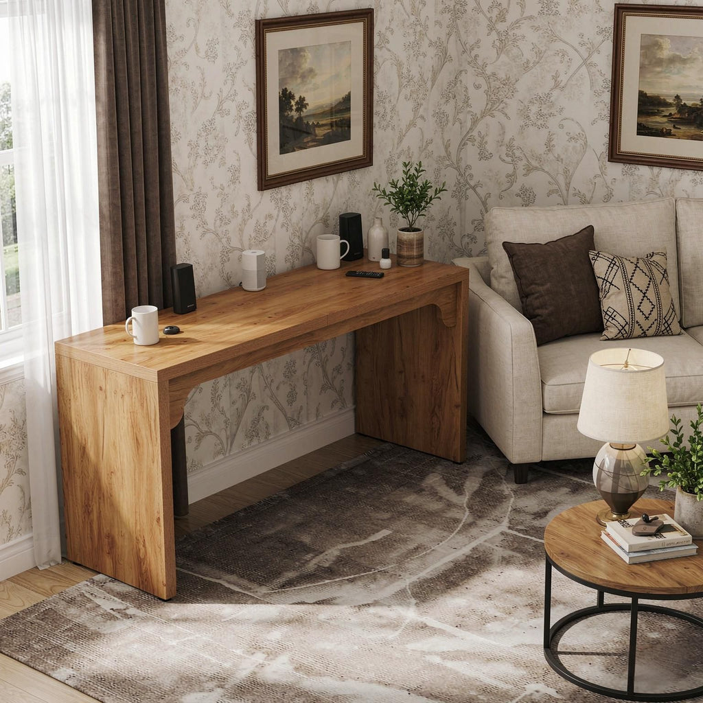 78.7 Inch Long Wood Computer Desk for Two People Double Desk Workstation Home Office Furniture