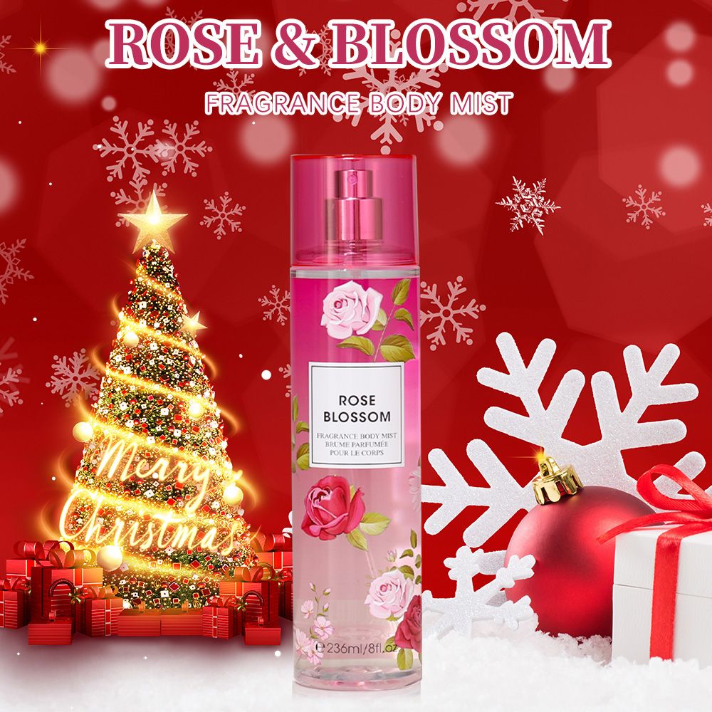 8 Fl.Oz/ Hair And Body Mist for Women, Floral Scented Spray, Refreshing Body Mist, Enduring Fragrance, Ideal for Everyday Use, Dates, Celebrations, And Gifting