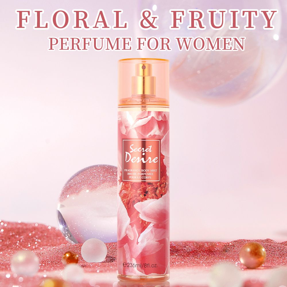 8 Fl.Oz/ Hair And Body Mist for Women, Floral Scented Spray, Refreshing Body Mist, Enduring Fragrance, Ideal for Everyday Use, Dates, Celebrations, And Gifting