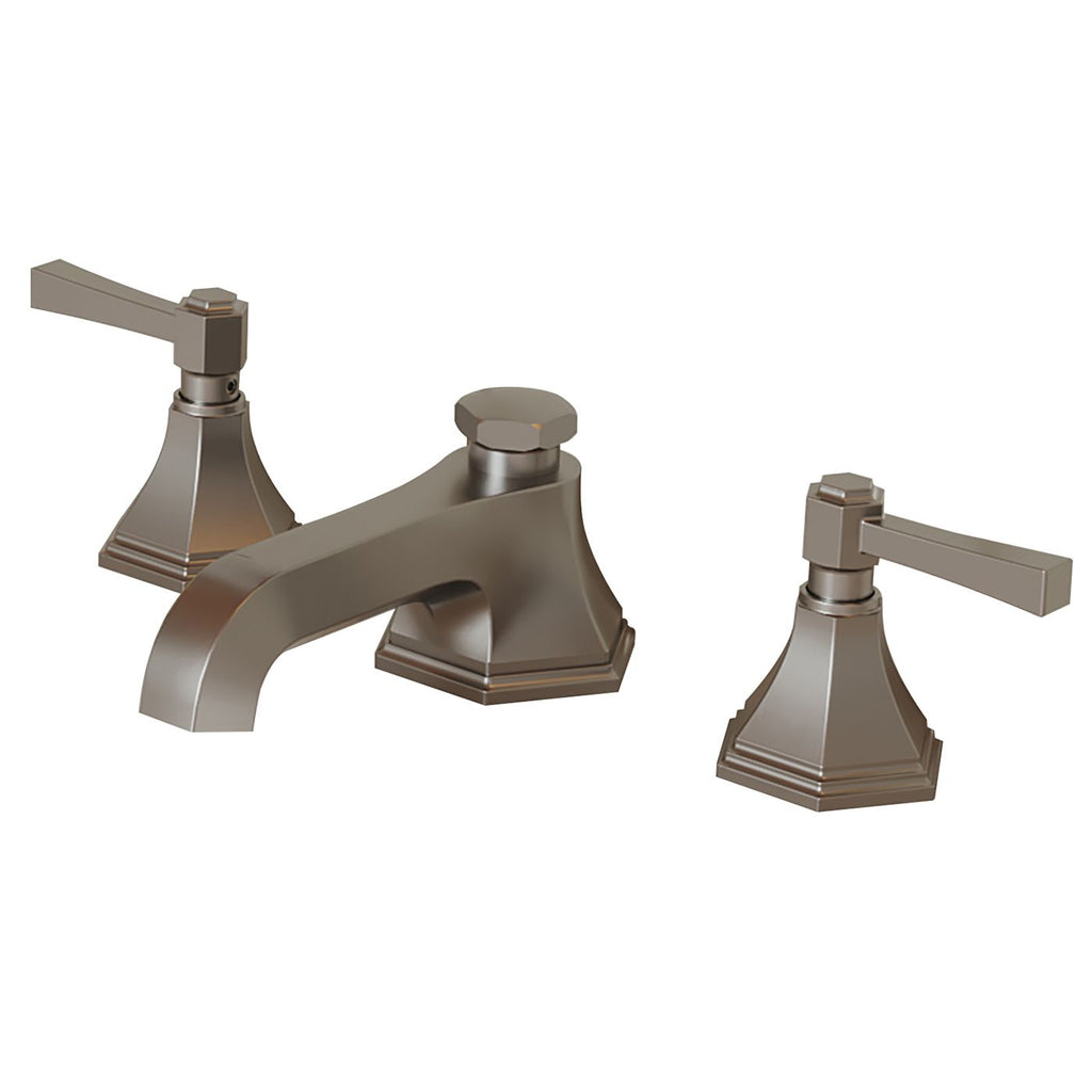 8 in. Widespread Double Handle 3 Hole Bathroom Faucet Water-Saving With Metal Drain In Brushed Nickel