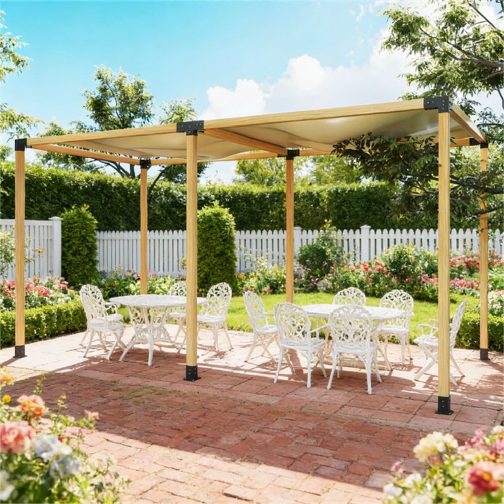 8 pieces of pergola kit, pergola bracket, wood (accessories only)